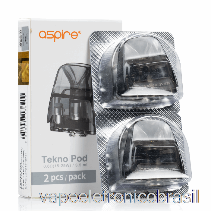 Vape Recarregável Aspire Tekno Pods De Substituição [bobina Não Substituível] 3,5ml Tekno Pods - 0,6ohm